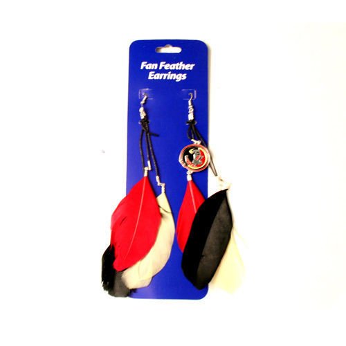 NCAA Florida State Seminoles Sports Collegiate Team Logo Swirl Heart Shape Dangle Earring Set