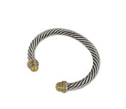 David Yurman 7mm Cable Classics Bracelet with 14K Gold - £495.13 GBP