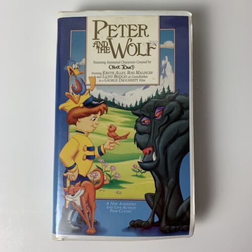 Peter and the Wolf VHS Movie 1996 Clamshell Case Animated by Chuck ...