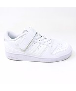 Adidas Orignals Forum Low C Triple White Kids Youth Size 3 Sneakers FY7981 - $49.95