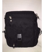 Black KENNETH COLE REACTION Cross Body MESSENGER Bag School Laptop NYLON - $37.57