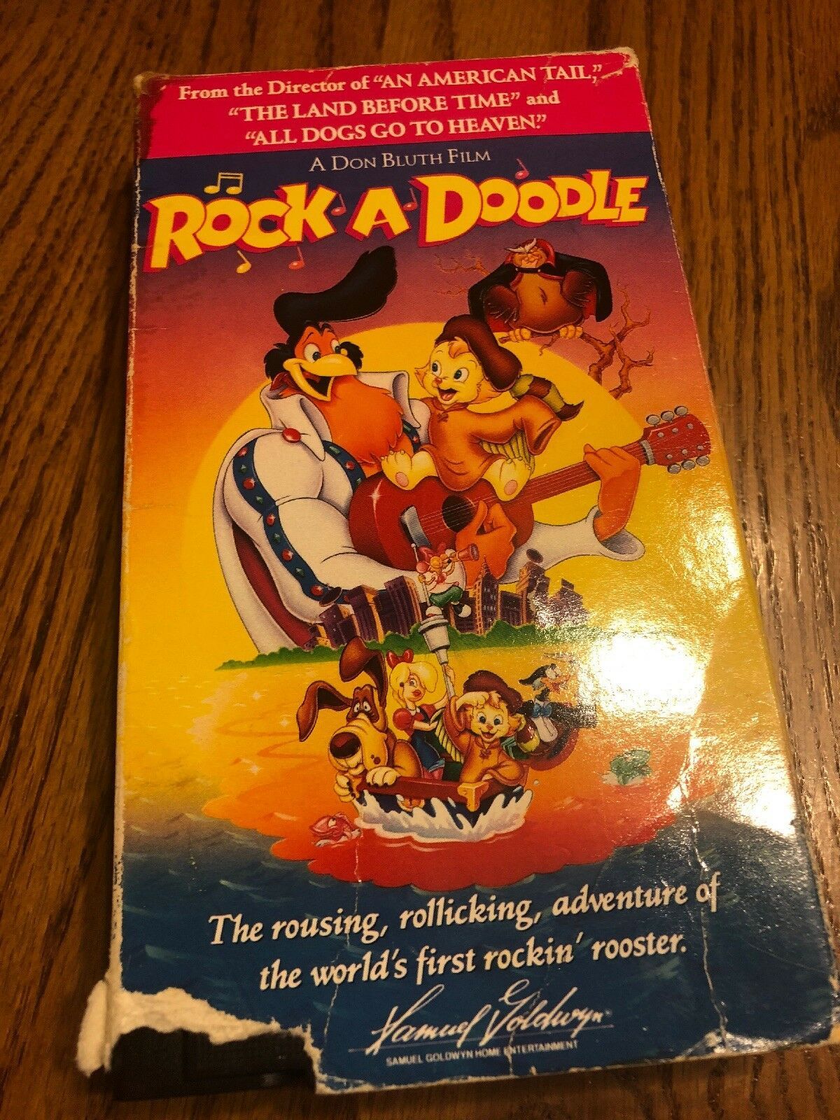 A Don Bluth Film Rock A Doodle vhs Ships N 24h - VHS Tapes