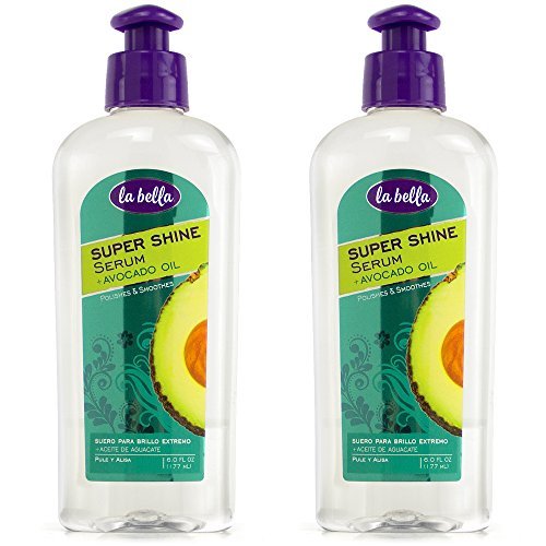 La Bella, Hair Serum, Super Shine Polishing Serum, 6 oz, Pack of 2