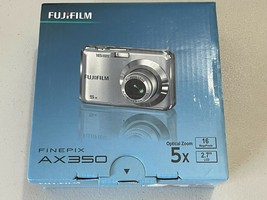 Fujifilm Finepix A Series AX350 16 MP Compact Digital Camera 5X Zoom Silver Mint - $118.79
