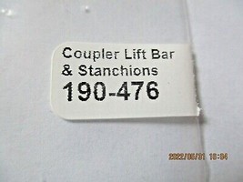 Cal Scale # 190-476 Coupler Lift Bar & Stanchions 2 Pieces HO-Scale image 2