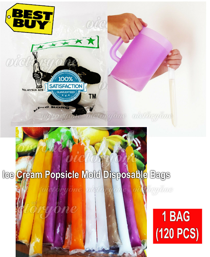 Ice Cream Popsicle Mold Disposable Bags Must Try Do it Your Self New Grab Now!!!