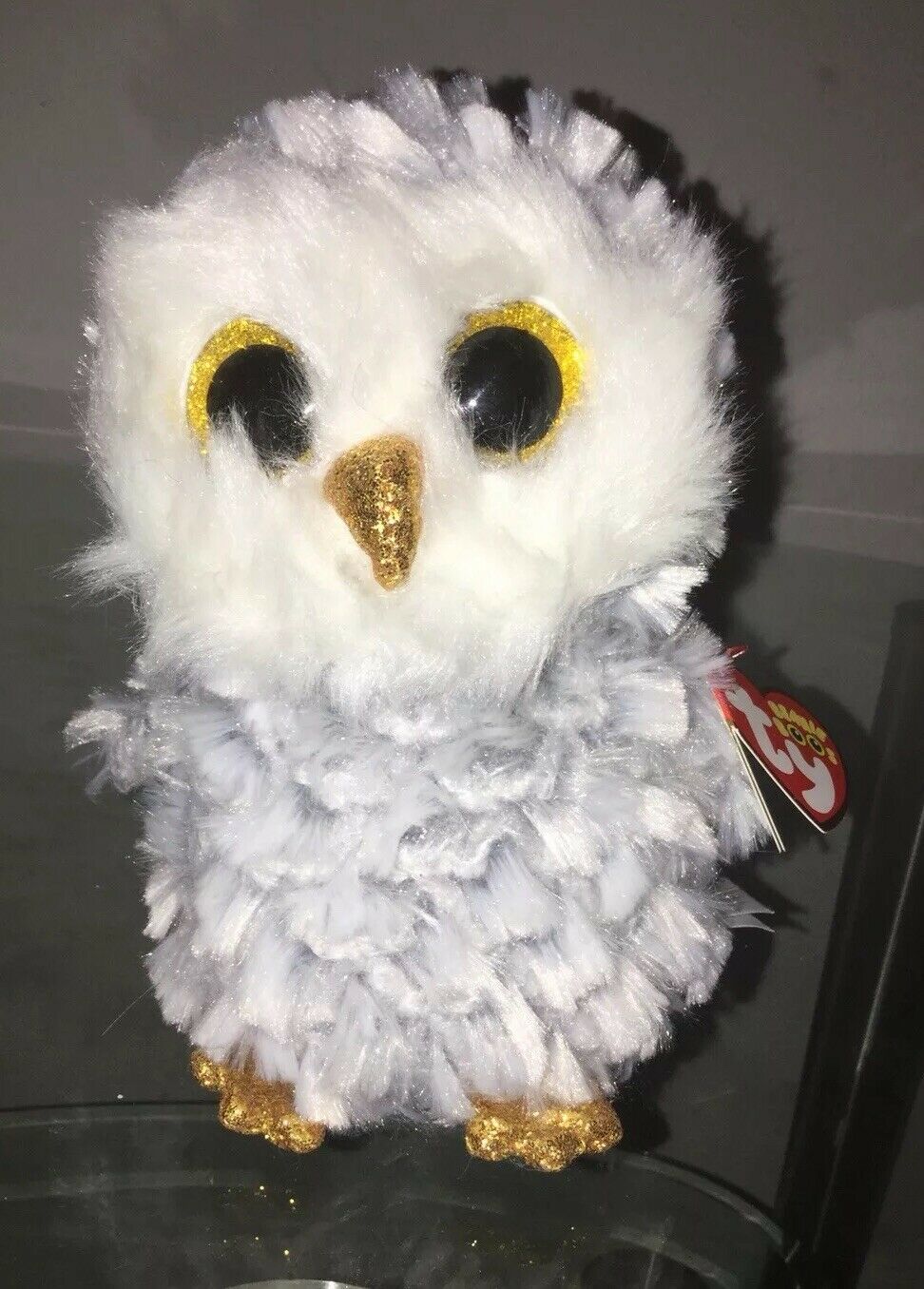 TySilk Beanie Boos 6 inch The Owl Owlette Stuffed Plush Animals Silver ...