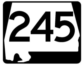 Alabama State Route 245 Sticker R4673 Highway Sign Road Sign Decal - $1.45+