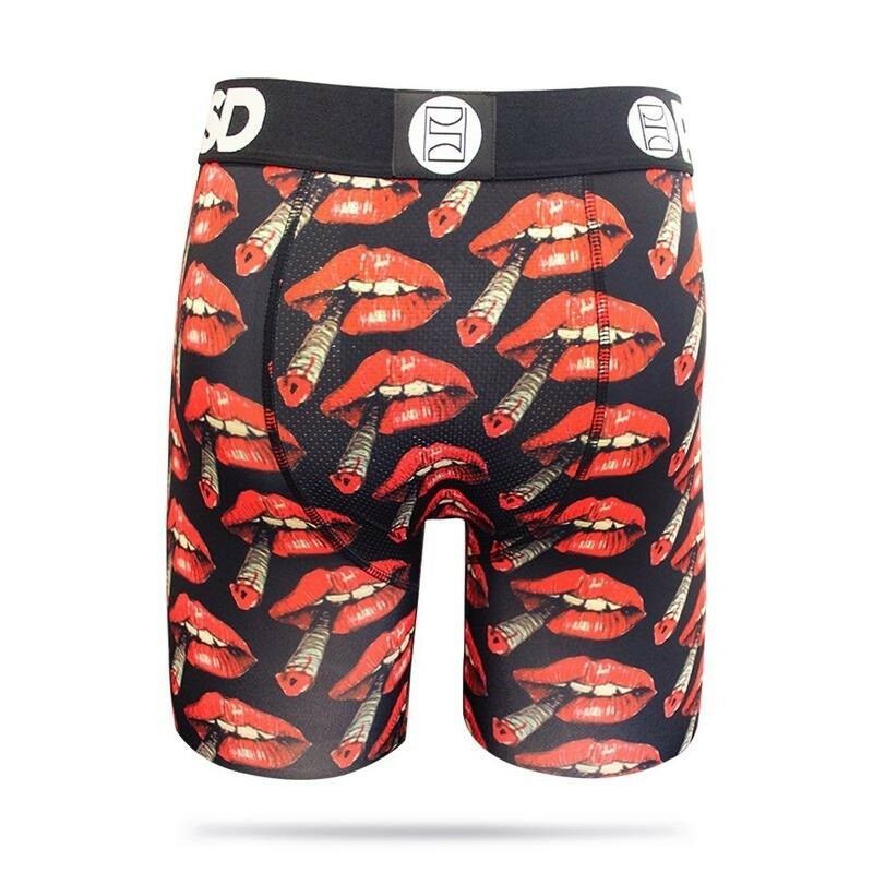 PSD Hot Lips Kisses Smoking Weed Urban Athletic Boxer Briefs Underwear ...