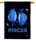 Pisces House Flag Zodiac 28 X40 Double-Sided Banner - $36.97