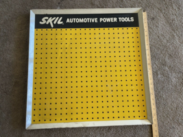 VINTAGE SKIL automatic POWER TOOLS ADVERTISING SIGN 23&quot; X 23&quot; metal - $137.69