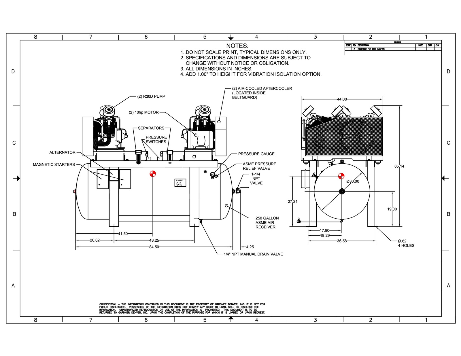 Champion Advantage 20Hp 240 Gallon AC 208V 3Phase Duplex Air Compressor ...