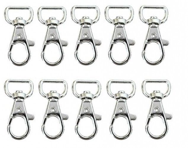 Ljdeals Metal Swivel Clasps Lanyard Snap Hook Lobster Claw Clasp Jewelry Pack