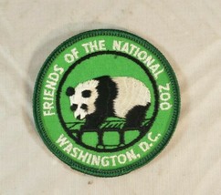 Vintage 1970s Friends of the National Zoo Patch Washington Panda Embroidered  - $6.92