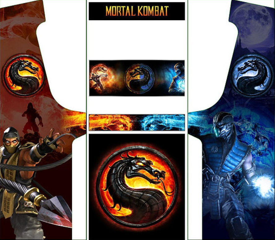 AtGames Legends Ultimate ALU Mortal Kombat scorpio & Sub Zero Arcade Cabinet