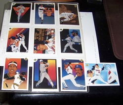lot of {10&quot; vintage mlb  baseball trading cards {upper deck}- collectors... - $12.00