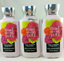 Bath &amp; Body Works Mad About You Body Lotion Shea &amp; Vitamin E 3 Pack NEW - $34.99