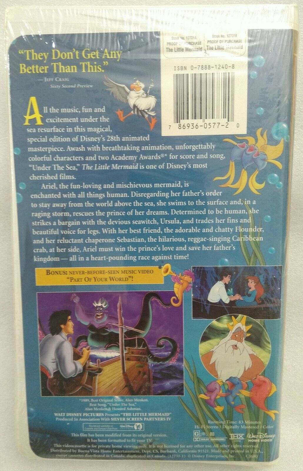 VHS The Little Mermaid (VHS, 1998, Special Edition) NEW - VHS Tapes