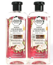 2 Bottles Herbal Essences 13.5 Oz White Strawberry Sweet Mint Daily Shampoo - $26.99