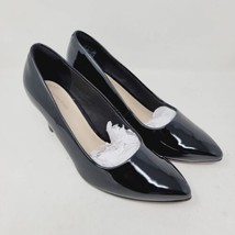Clarks Collection Women's Illeana Tulip Pumps Black Patent Women's Shoes Size 6W - $58.87