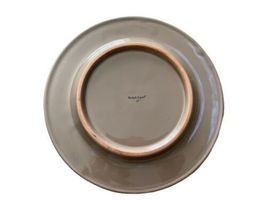 2pc Ralph Lauren Stoneware 9" Taupe Salad Plate Lot Made in Italy image 6