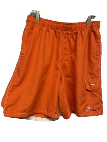 orange nike swim trunks