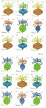 Holiday Baubles ATM Sheet of 18 Forever Stamps Scott 4582b - $39.95