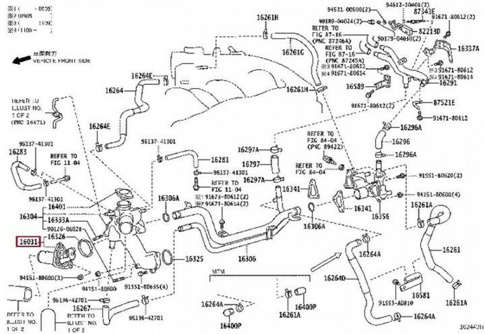TOYOTA Genuine OEM Lexus Thermostat w/Gasket and Housing IS250/350