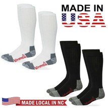 Wrangler Riggs Workwear Mens 80% Cotton Tall Over the Calf Boot Socks 2 Pair PK - $12.99