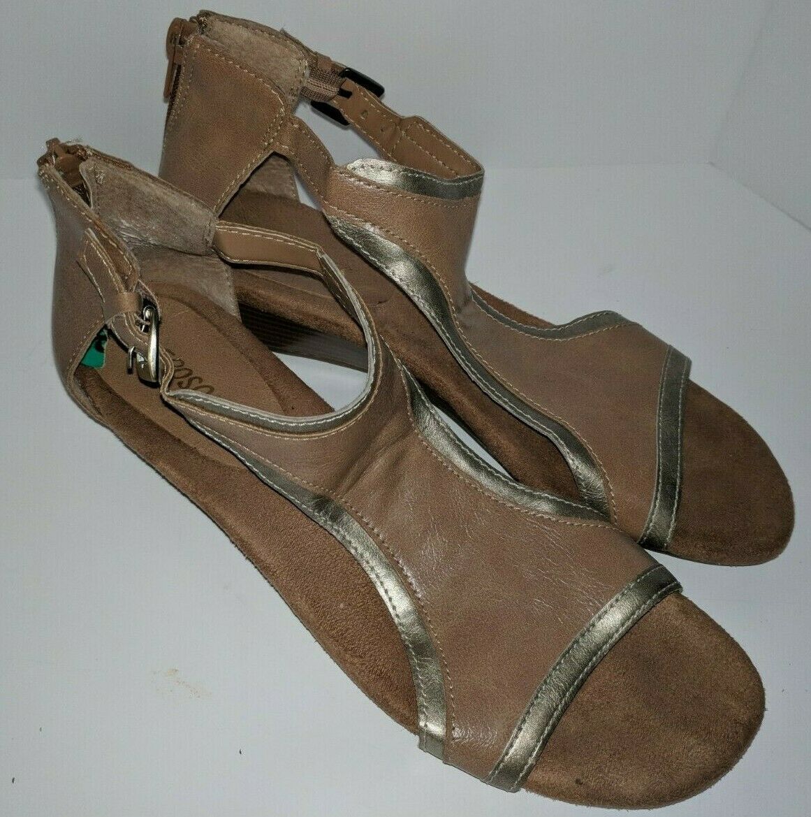 aerosoles conchlusion tan gladiator sandals