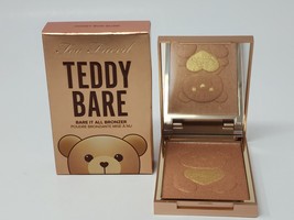 New Too Faced Teddy Bare It All Bear Bronzer Limited Edition Honey Bun Glow - $28.01