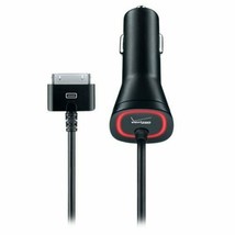 Verizon APL21VPC-F2 Apple Car Charger with 30-Pin Connection, Black/Red - $7.91