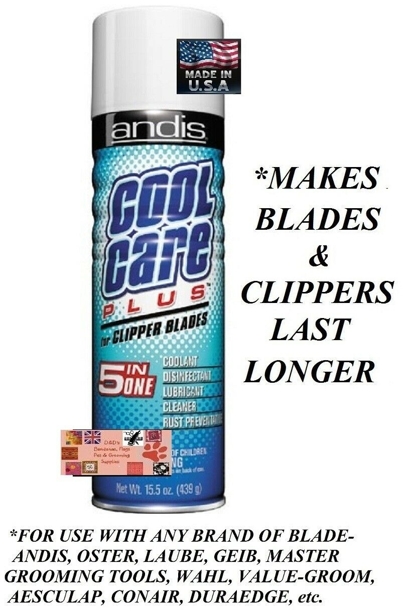ANDIS 5 in 1 CLIPPER BLADE CARE PLUS Spray Cleaner,Cooling,Lube*AGC,AG,A5,A6,BG