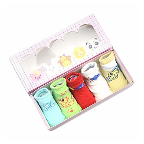 Simple Animal Design Baby Socks Gift Sets for Baby Shower