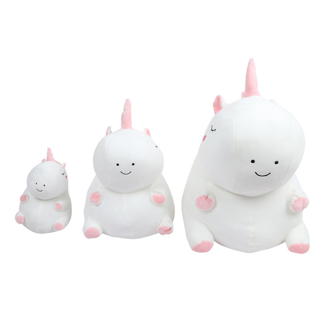 25/38/55CM Unicorn Plush Toy Fat Unicorn Doll Cute Animal Stuffed Soft ...