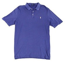 Polo Ralph Lauren Navy Mens Blue Medium Jersey Polo Rugby Shirt S Small 3269-4 - $39.55