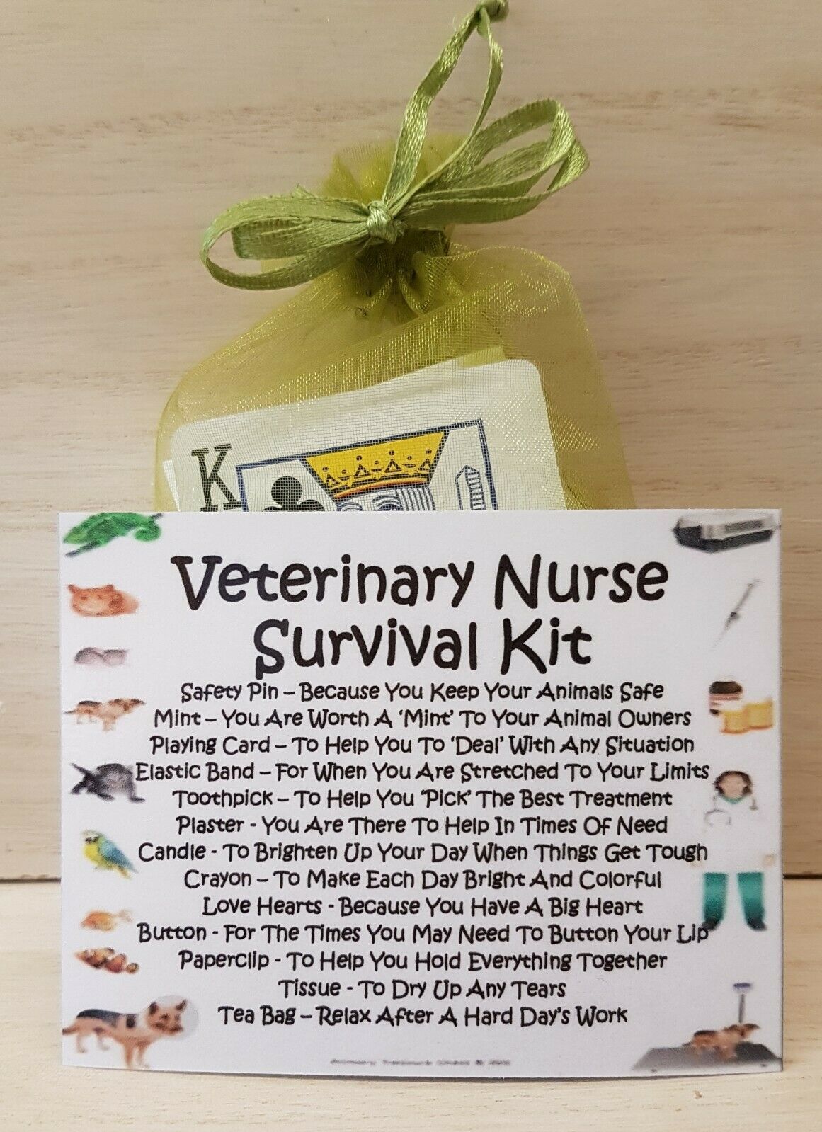 Veterinary Nurse Survival Kit NEW A Unique Fun Novelty Gift