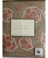 Pottery Barn Twin Duvet Cover Olive Paisley Cotton - $107.91