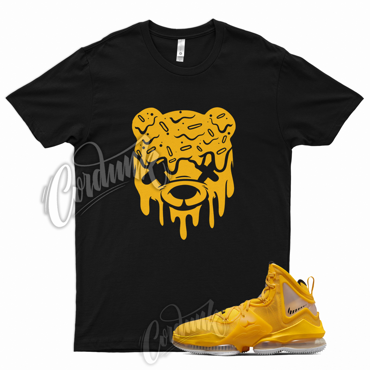 DRIPPY Shirt for Lebron 19 University Gold Pollen 1 Del Sol 13 Yellow ...