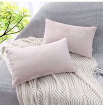 Phantoscope Merino Style Faux Fur Series Decorative 2 Throw Pillow (Cove... - $16.99