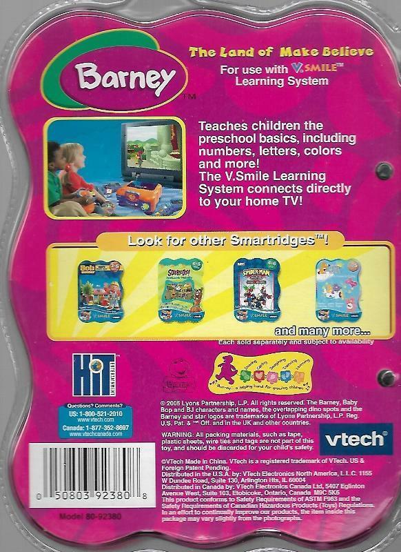 Vtech V.Smile Lot of 4 Game Cartridges Barney Bob Builder Care Bears ...