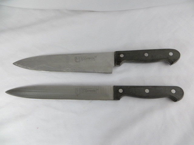 2 Vtg L.C. GERMAIN ROSTFREI EDELSTAHL FINE STAINLESS STEEL CHEF'S ...