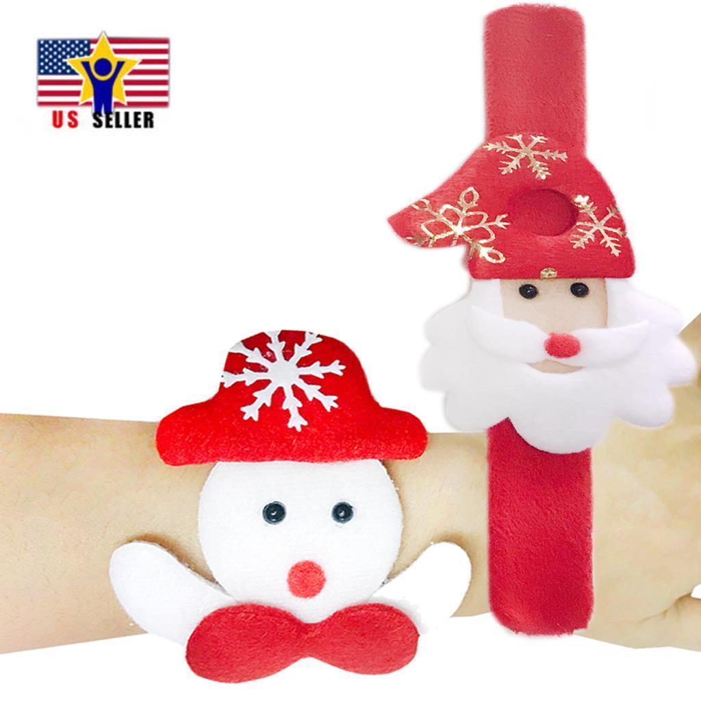 Rudolph Santa Snowman Reindeer Christmas Xmas Gift Wrap Cute Wrist BRACELET