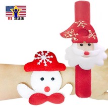 Rudolph Santa Snowman Reindeer Christmas Xmas Gift Wrap Cute Wrist BRACELET - $3.98