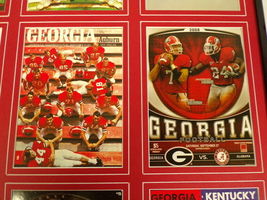Georgia Bulldogs UGA Football 16x20 Framed Program Covers Display image 3