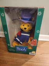 Disney Telco Winnie the Pooh Piglet Animated Christmas Display Figure Mu... - $49.45