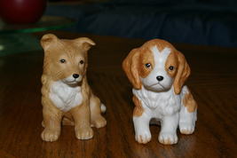 Homco 2 Puppy Dog Figurines 8828 Home Interiors - $9.00