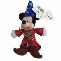 2004 Disneyland Sorcerer's Apprentice Mickey Mouse Mini Plush Disney New - $11.26