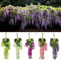 L hanging flower silk wisteria plants fake flower decorative flower wreaths for wedding thumb200