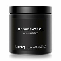 Ultra High Purity Resveratrol Capsules - Support for Anti Aging - 60 Caps - $34.99